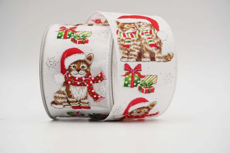 Christmas Pets Wired Ribbon_KF6972GC-1-1_white